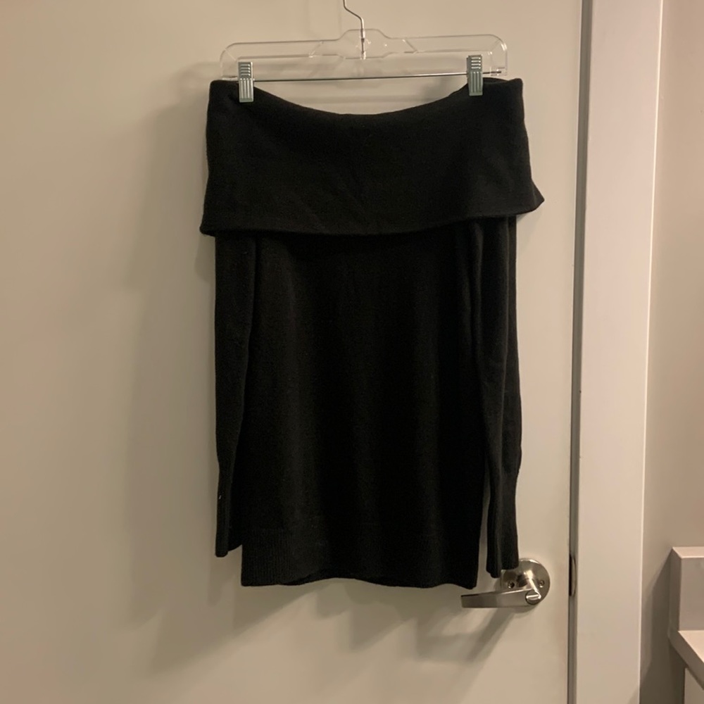 Off the shoulder LOFT black sweater. Size XS